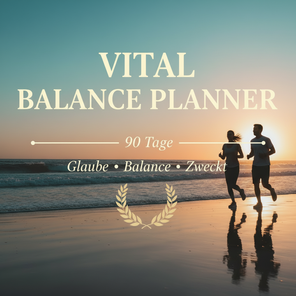 Vital Balance Planner — 90 Tage • Glaube • Balance • Zweck
