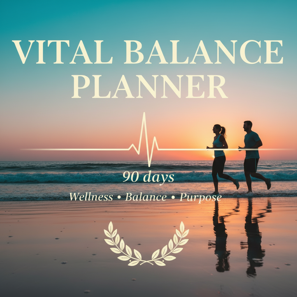 Vital Balance Planner — 90 days • Wellness • Balance • Purpose